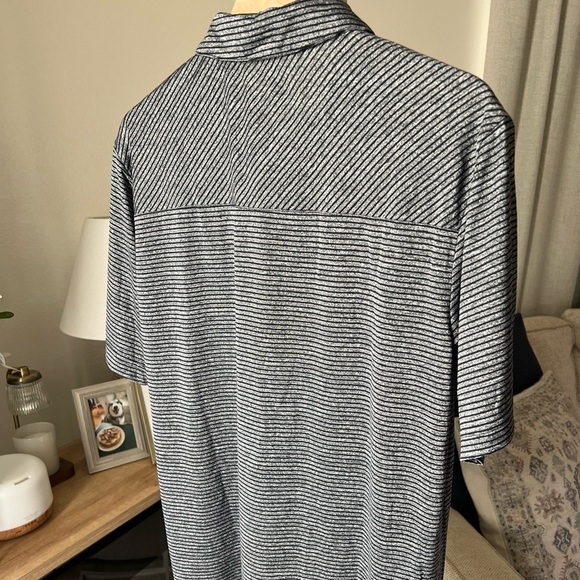 ADIDAS Men's XL Feeder Stripe Golf Polo Shirt Black Casual NWT $65 - Picture 6 of 10